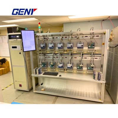 Banc d'essai de compteurs stationnaires pour le test de compteurs d'énergie multipositions